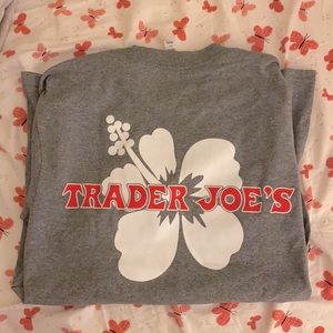 Grey Trader Joe’s Long Sleeve Shirt Small